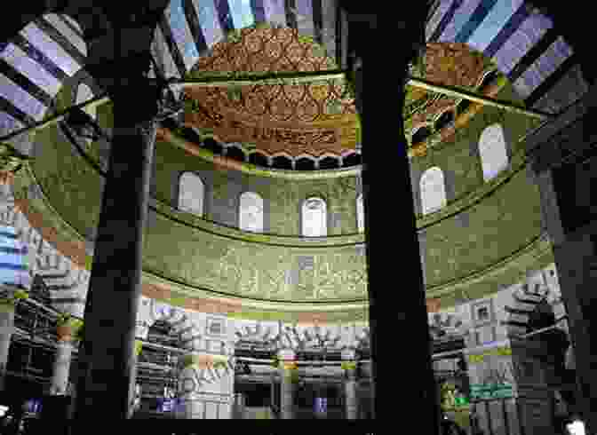 A Breathtaking View Of The Dome Of The Rock's Interior, Showcasing Its Golden Mosaics And Intricate Tilework. Dome Of The Rock Ravi Hutheesing