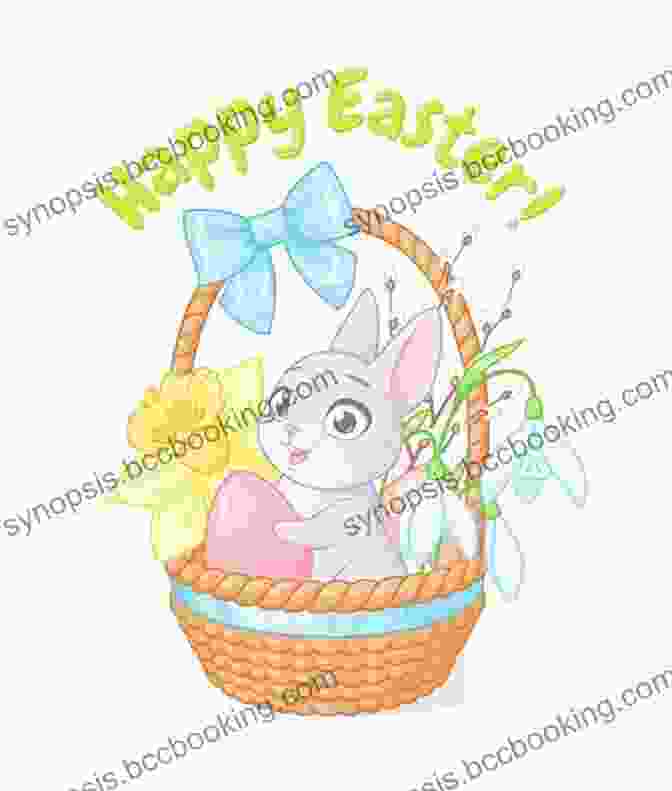 A Cute Easter Bunny Holding A Basket Of Easter Eggs Ho Ho Ho Easter Is In Its Way?