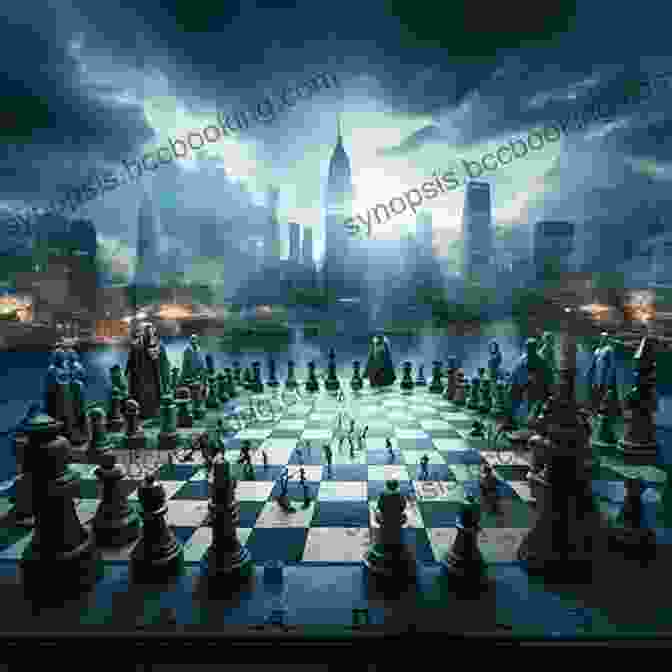 A Group Of Powerful Men Control A Chessboard Representing The World. The Genesis 6 Conspiracy: How Secret Societies And The Descendants Of Giants Plan To Enslave Humankind