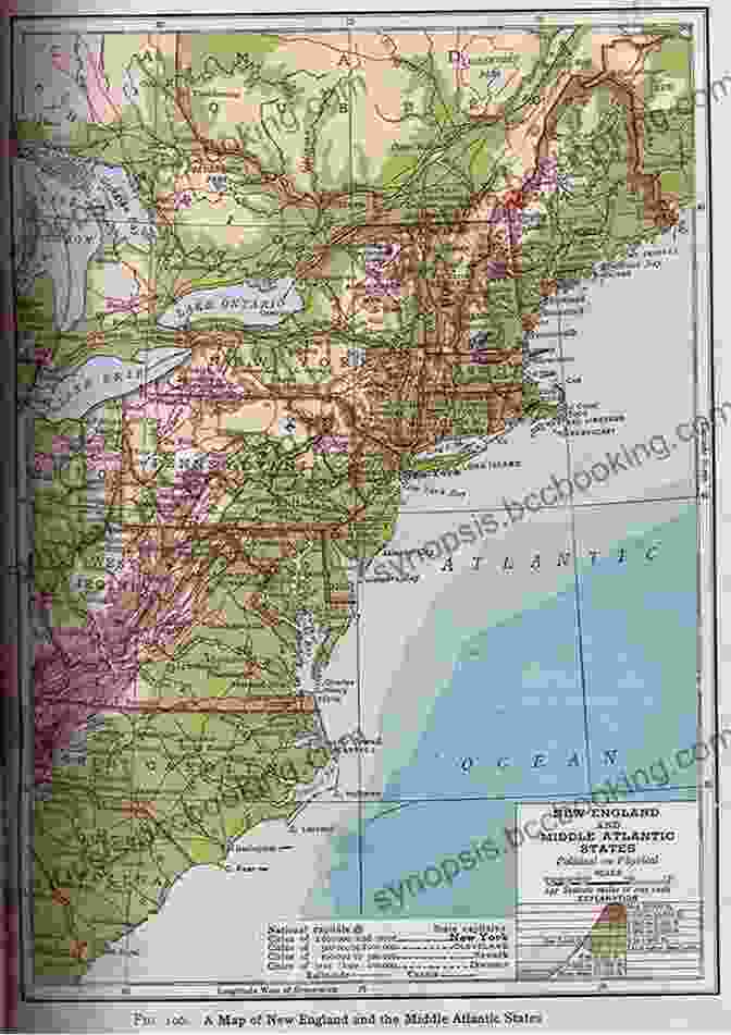 A Historic Map Of The Mid Atlantic States Buried Treasures Of The Mid Atlantic States