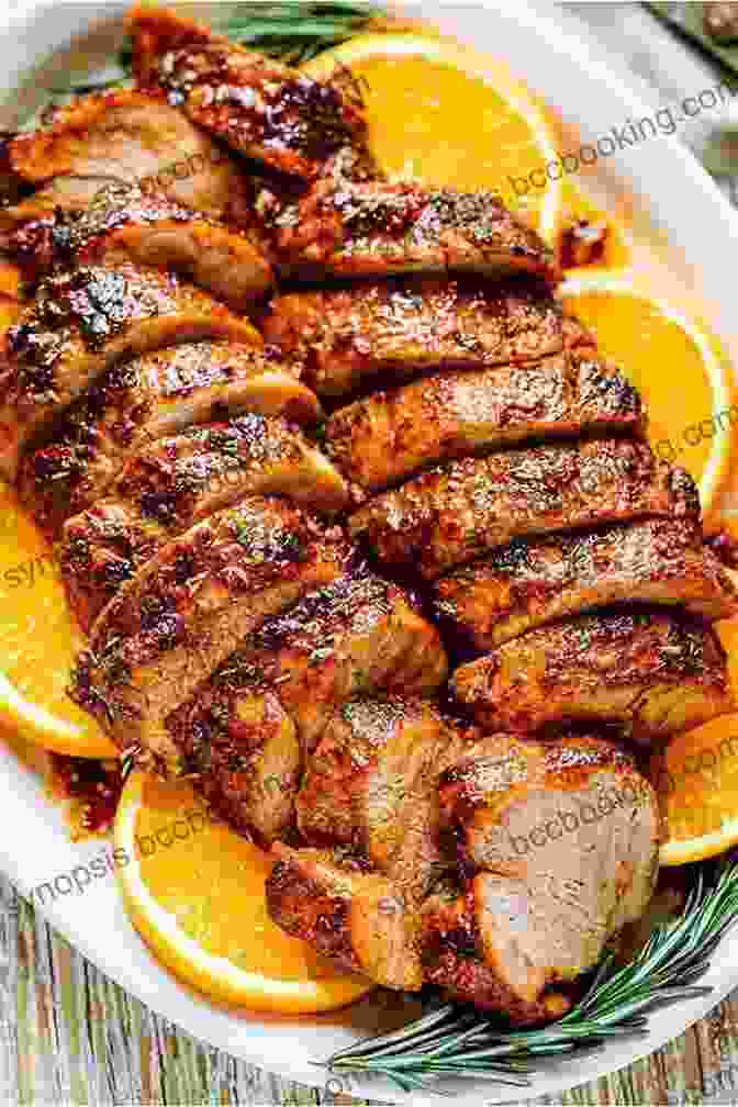 A Juicy And Tender Baked Pork Loin, Topped With A Sweet And Tangy Plum Sauce Chef S Guide: Baked Pork Loin With Plum