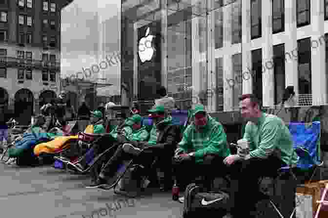 A Line Of People Waiting To Buy The First Apple IPhone The New New Thing: A Silicon Valley Story
