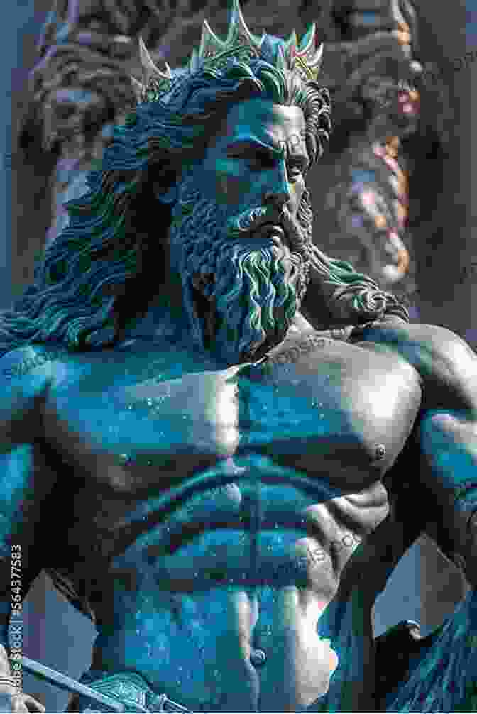 A Majestic Statue Of Poseidon, The Earth Shaker, Brandishing His Trident Olympians: Poseidon: Earth Shaker George O Connor