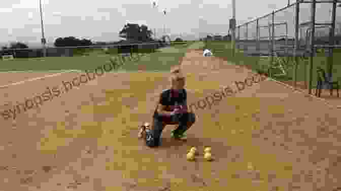 A Softball Catcher Practicing A Catching Drill Softball Skills Drills Judi Garman