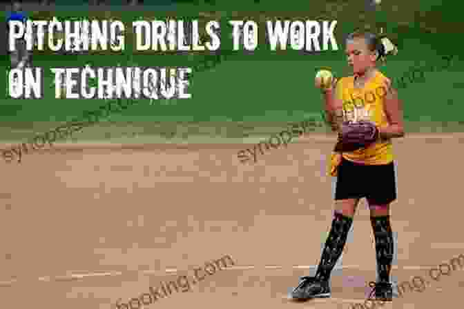 A Softball Pitcher Practicing A Pitching Drill Softball Skills Drills Judi Garman