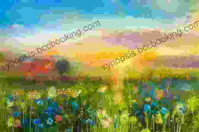 A Vibrant Painting By Gayle Bird Depicting A Sunlit Field With Wildflowers In Full Bloom. The Art Part 3 Gayle Bird
