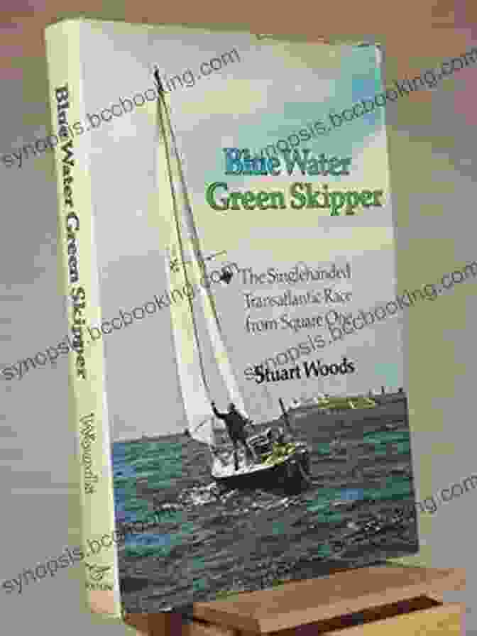 Blue Water Green Skipper Book Cover, Featuring A Serene Ocean Scene With A Sailboat And A Vibrant Green Bird In The Foreground Blue Water Green Skipper: A Memoir Of Sailing Alone Across The Atlantic