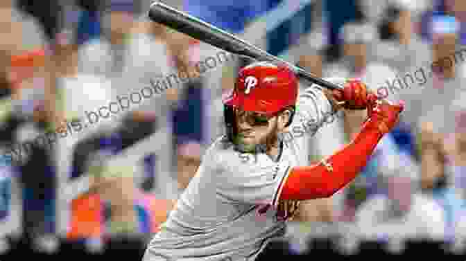 Bryce Harper Batting With Intensity, Eyes Focused On The Ball, Displaying His Exceptional Hitting Prowess Bryce Harper: Baseball Star (Biggest Names In Sports)