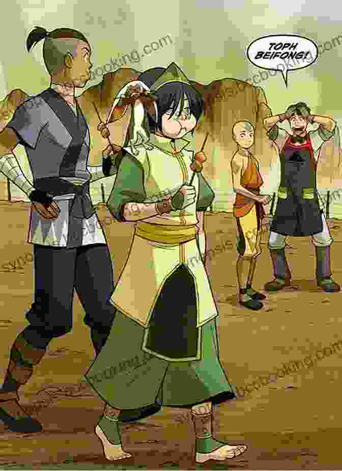 Interior Page From The Rift Part 1 Featuring Aang And Toph Facing Off Against A Formidable Opponent Avatar: The Last Airbender The Rift Part 3 (Avatar The Last Airbender)