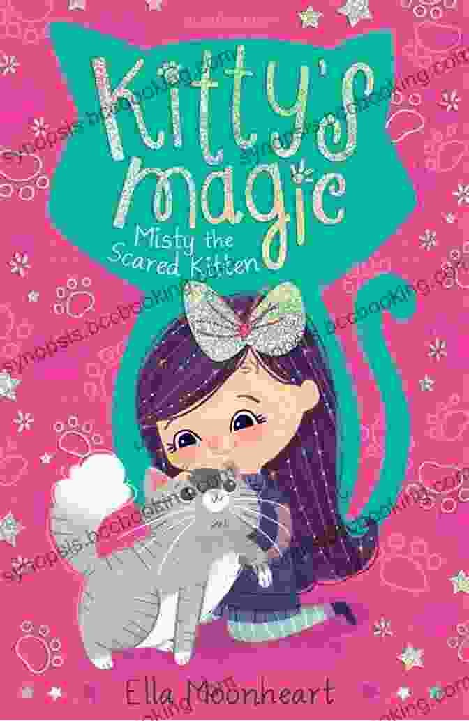 Kitty Magic: Misty The Scared Kitten Book Cover Featuring A Cute Scared Kitten Hiding In A Blanket Kitty S Magic 1: Misty The Scared Kitten