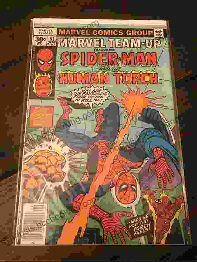 Marvel Team Up Comic Book Cover Featuring Spider Man And The Human Torch Marvel Team Up (1972 1985) #60 Maria Rae