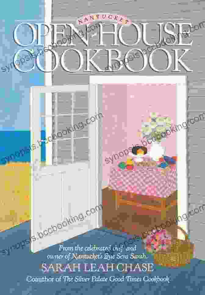 Nantucket Open House Cookbook Cover, Featuring A Rustic Arrangement Of Summer Produce, Fresh Herbs, And A Wooden Cutting Board. Nantucket Open House Cookbook Sarah Leah Chase