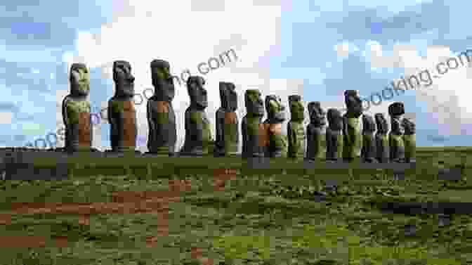 Panoramic View Of Easter Island's Rugged Landscape, With The Iconic Moai Statues In The Foreground Island At The End Of The World: The Turbulent History Of Easter Island