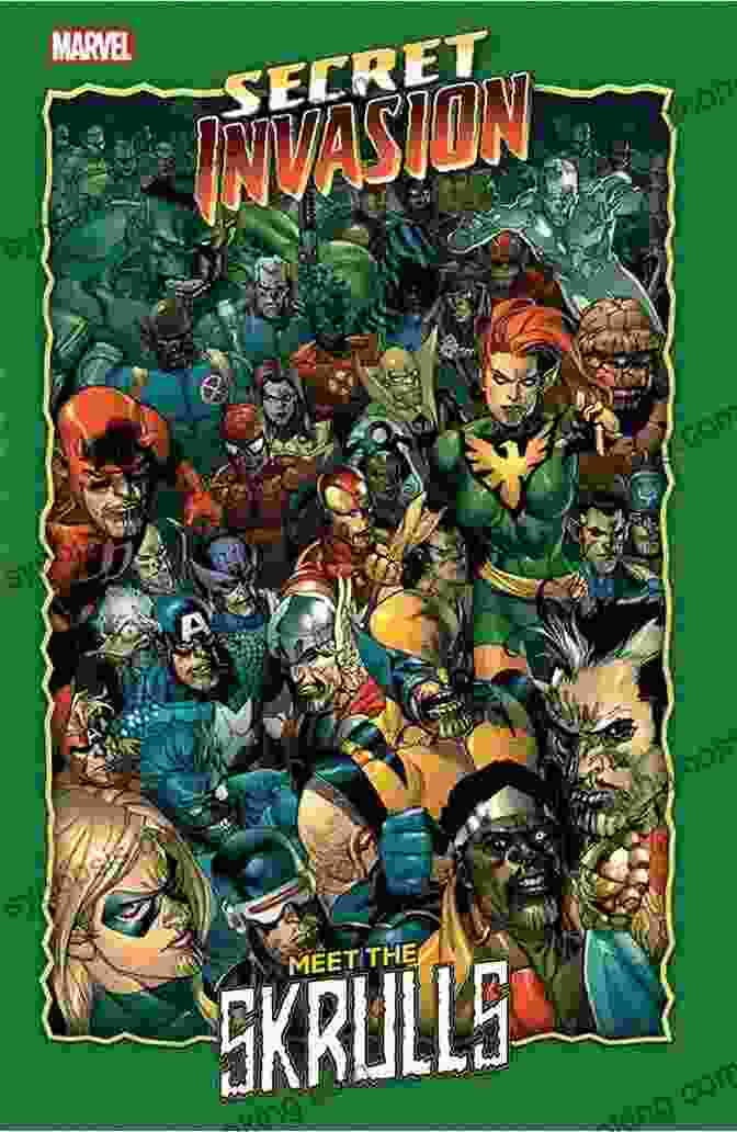 Secret Invasion 2008 Comic Book Cover Featuring The Skrulls Infiltrating Earth Secret Invasion (Secret Invasion (2008)) Shirley Mozelle