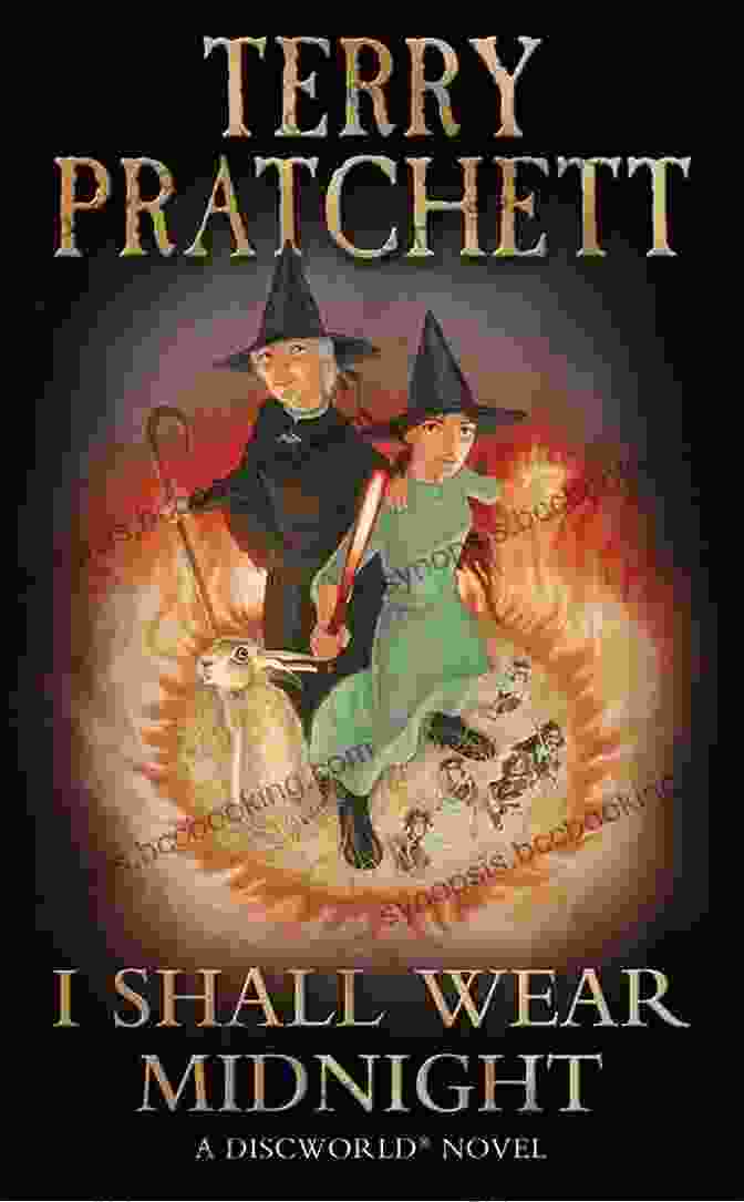 Shall Wear Midnight Discworld 38 By Terry Pratchett, Featuring A Captivating Depiction Of A Woman In A Flowing Gown Set Against A Starry Night Sky. I Shall Wear Midnight (Discworld 38)