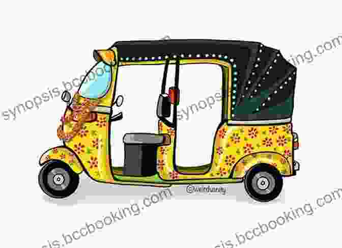 Sketch Of Auto Rickshaws, Bangalore, India BANGALORE IN MY SKETCHBOOK (URBAN SKETCHING IN CITIES)