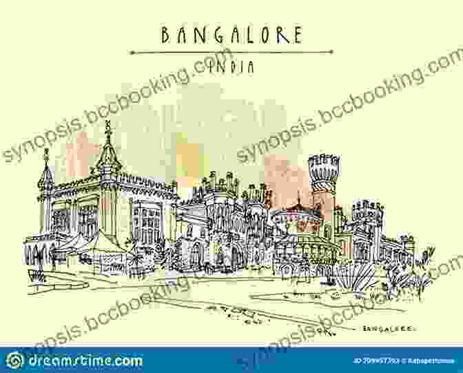 Sketch Of Bangalore Palace, Bangalore, India BANGALORE IN MY SKETCHBOOK (URBAN SKETCHING IN CITIES)